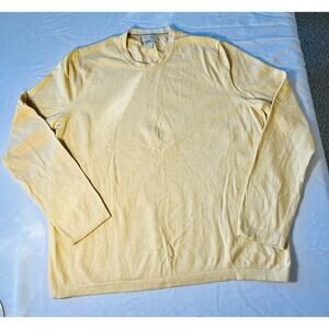 Banana Republic Men’s V-neck XL Yellow Cotton Cashmere Sweater